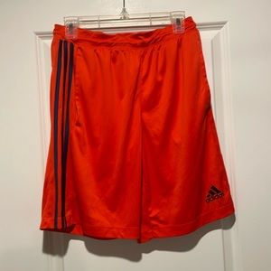 Orange Adidas Climate Shorts